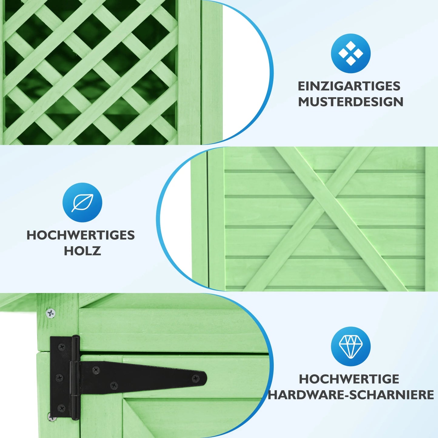 Gartenschrank 3 Fächer – Wetterfest & Stabil für Werkzeug & Gartengeräte