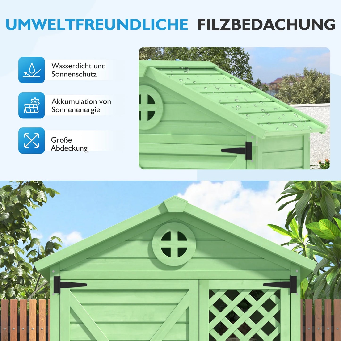 Gartenschrank 3 Fächer – Wetterfest & Stabil für Werkzeug & Gartengeräte
