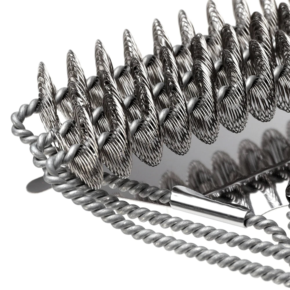 Safe Grill Brush BBQ Rack Scraper BBQ Rack Cleaning Tool Stainless Steel Rust Bristle Bristles Barbecue Cleaner Accessories