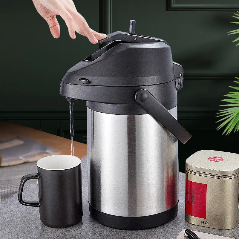 Profi Airpot Thermoskanne 1,9L - Edelstahl Kaffeespender für Büro & Events