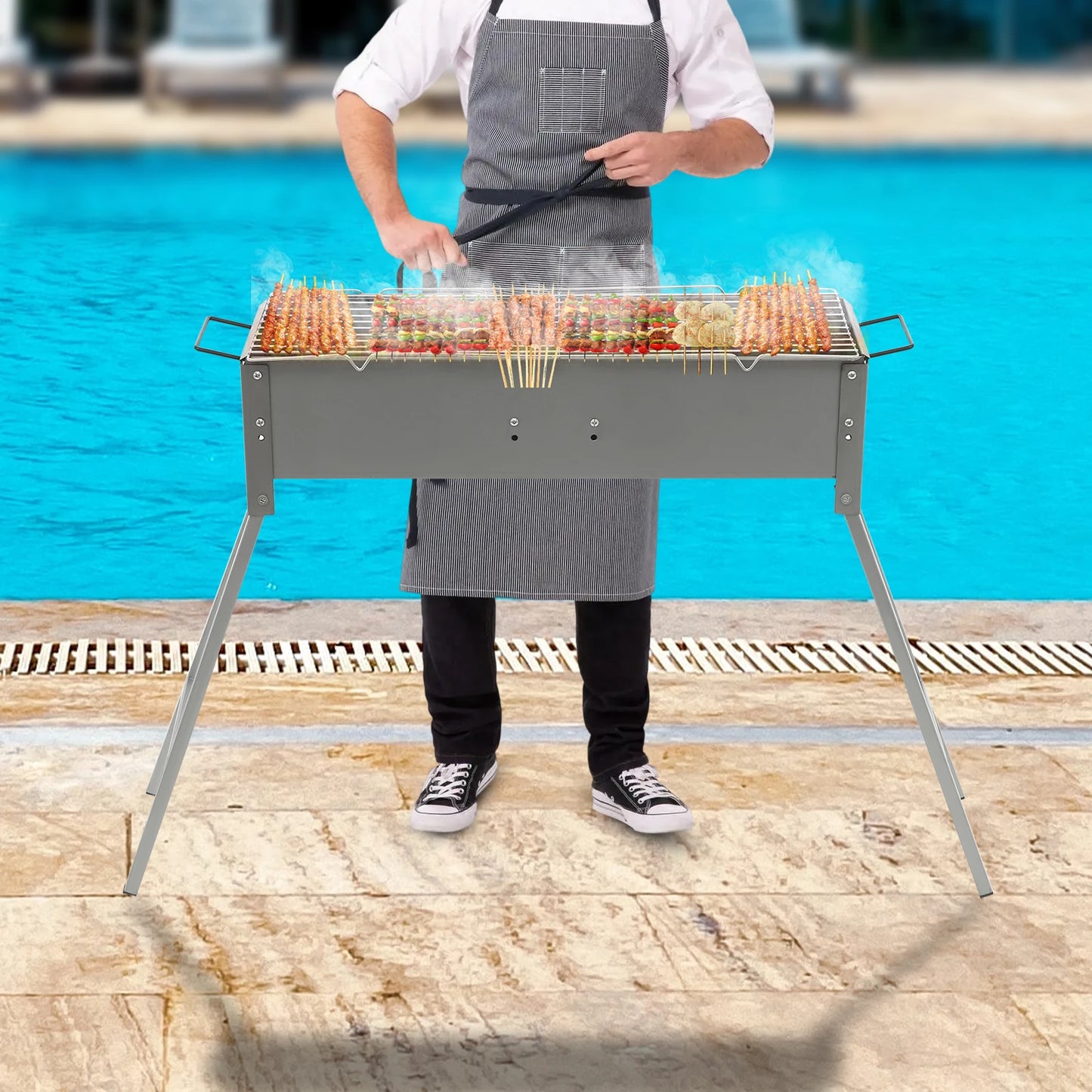 Mangal – Faltbarer Holzkohlegrill für Camping & Picknick