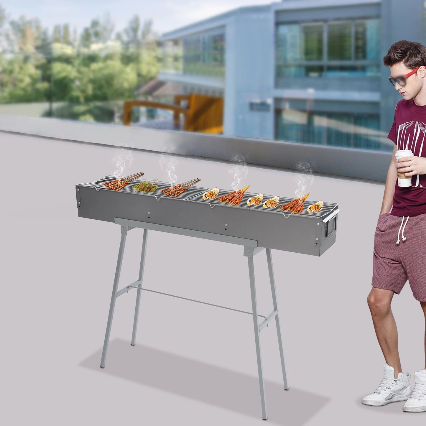 Mangal – Faltbarer Holzkohlegrill für Camping & Picknick