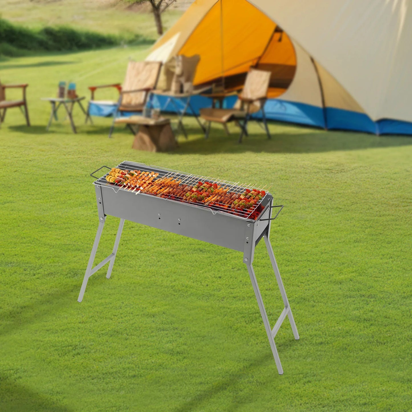 Mangal – Faltbarer Holzkohlegrill für Camping & Picknick