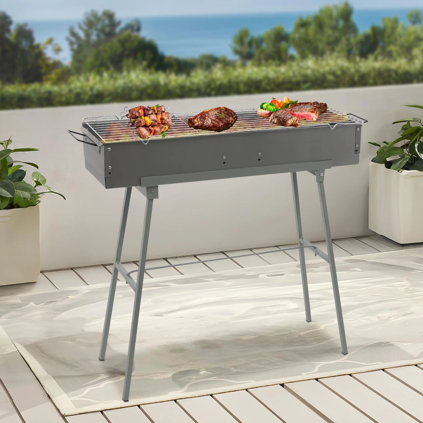 Mangal – Faltbarer Holzkohlegrill für Camping & Picknick