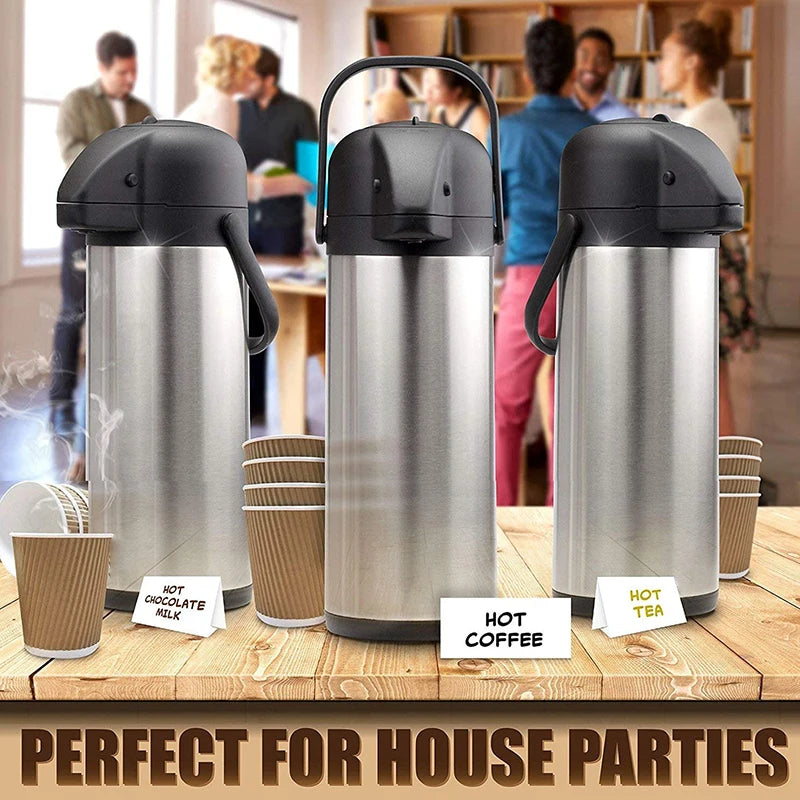 Profi Airpot Thermoskanne 1,9L - Edelstahl Kaffeespender für Büro & Events