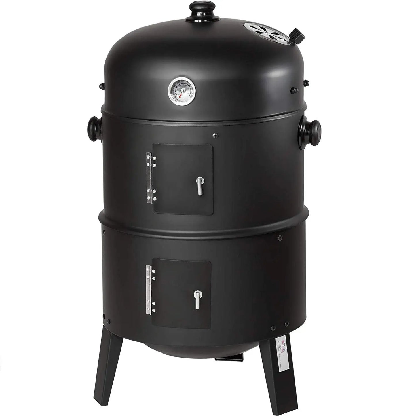 Holzkohle Smoker Grill 3-in-1 - Tragbar & Vielseitig für perfekte Grillpartys