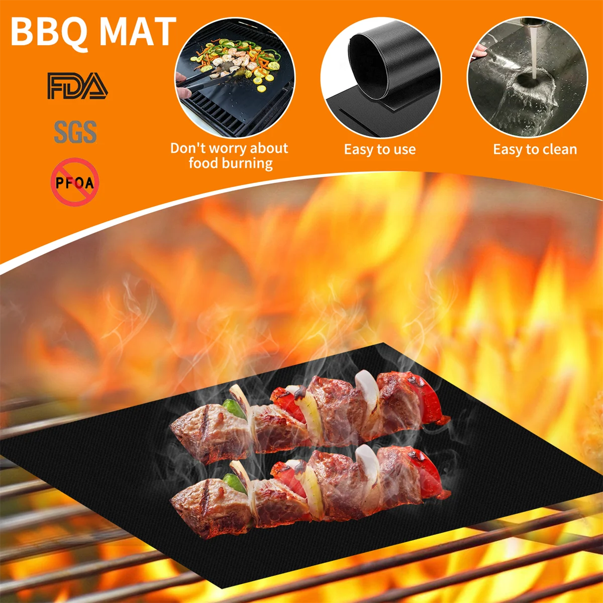 Stainless Steel Grill Basket Portable Barbecue Cage Rolling Grilling Basket Useful BBQ Grill Basket Outdoor Grill Accessories