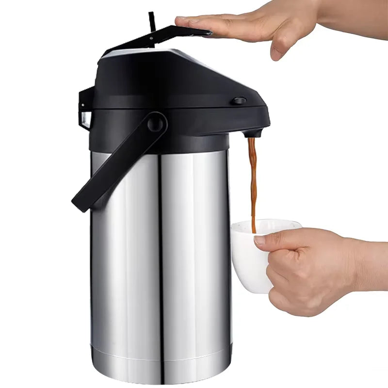 Profi Airpot Thermoskanne 1,9L - Edelstahl Kaffeespender für Büro & Events