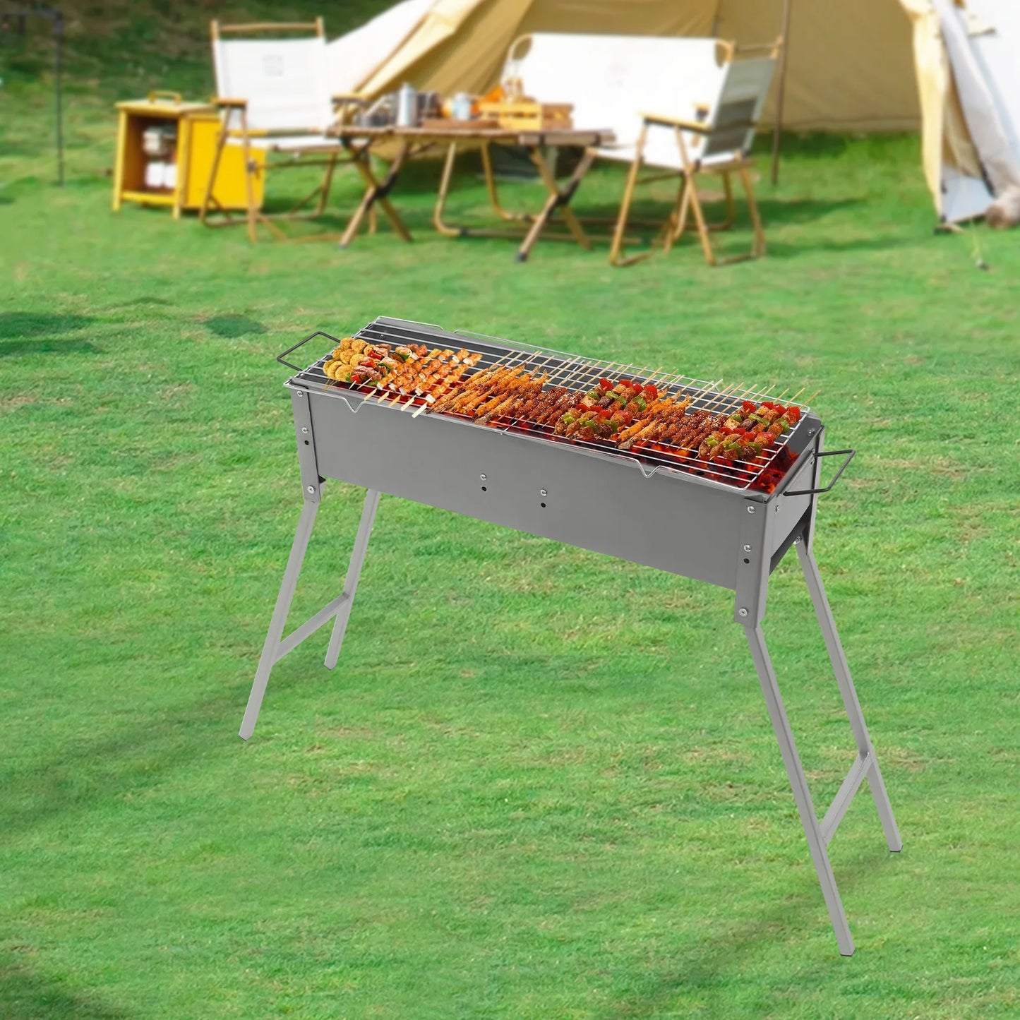 Mangal – Faltbarer Holzkohlegrill für Camping & Picknick