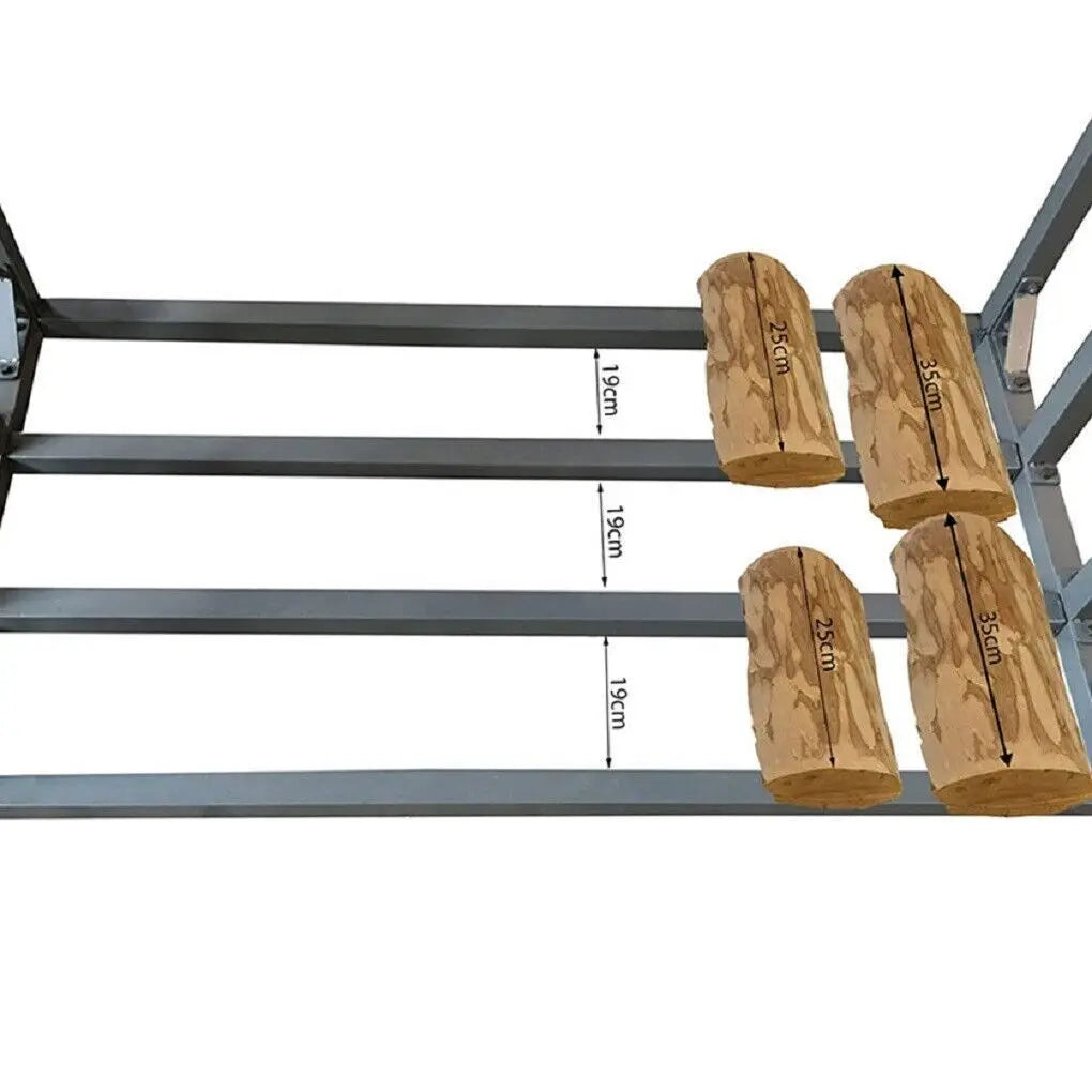 Brennholzregal Outdoor mit Abdeckung - Robustes Metall Kaminholzregal rostbeständig