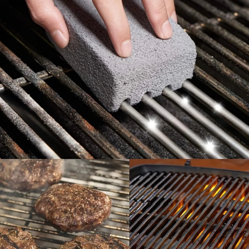 Grill Reinigungsblock Bimsstein - Natürlicher Grillrost Reiniger 66g