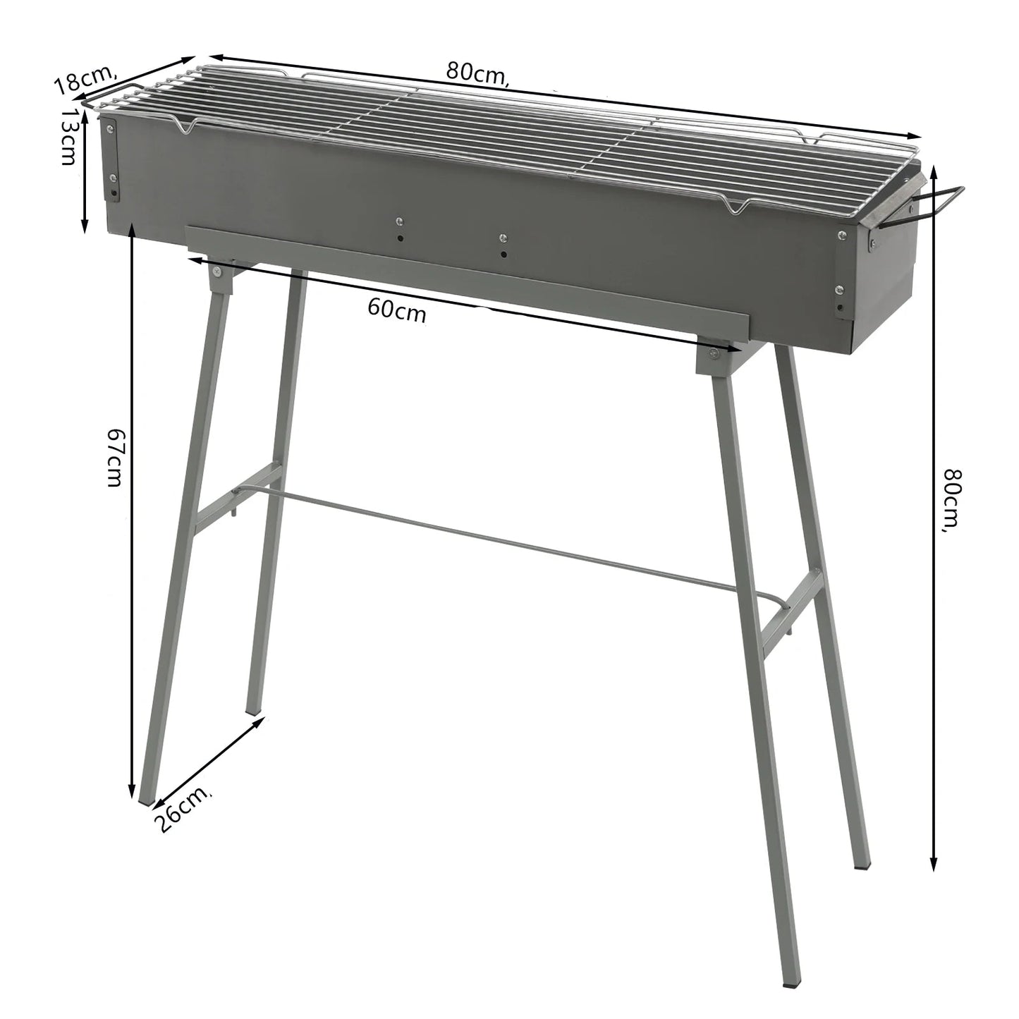 Mangal – Faltbarer Holzkohlegrill für Camping & Picknick