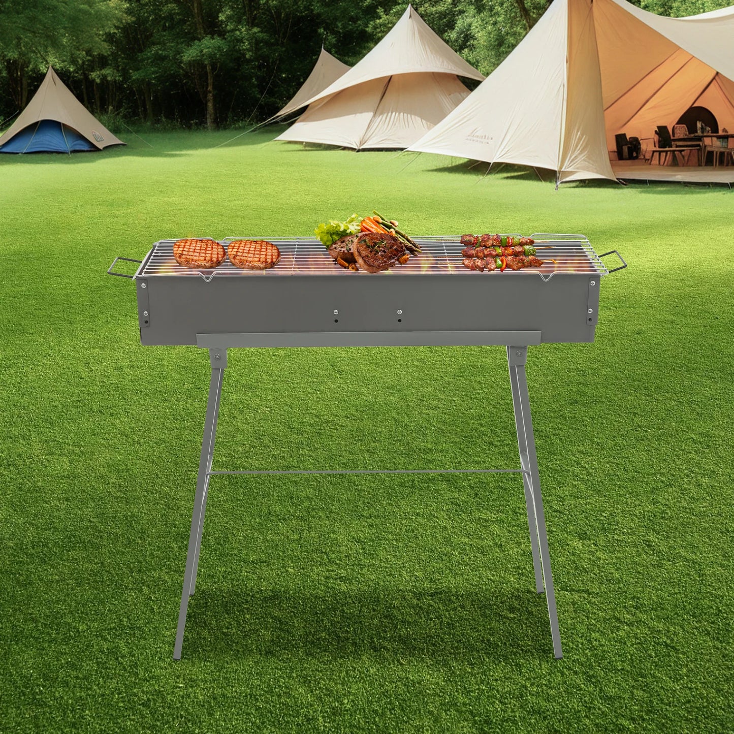 Mangal – Faltbarer Holzkohlegrill für Camping & Picknick